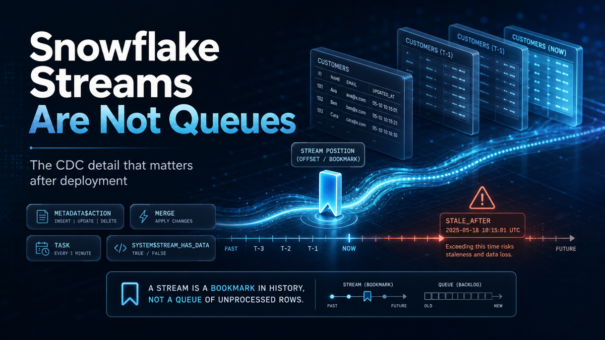 Snowflake Streams Are Not Queues